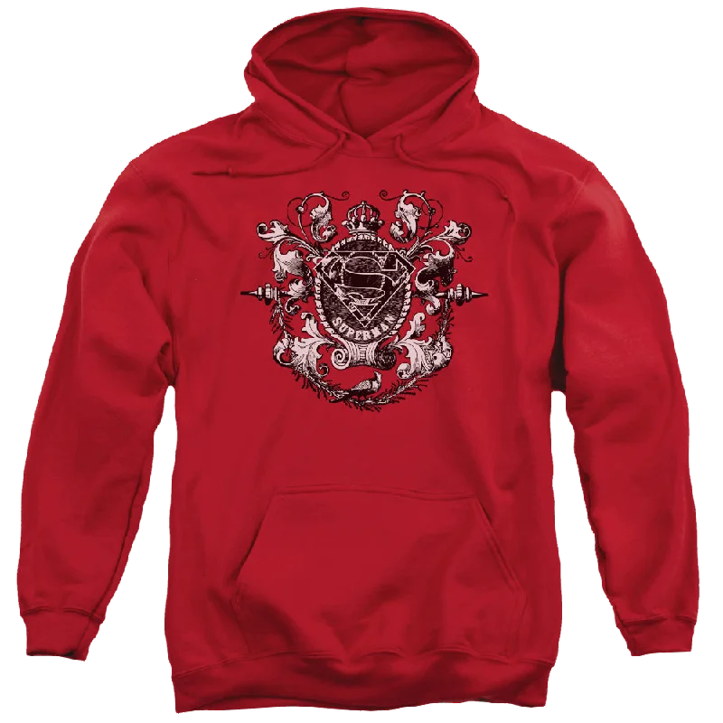 Superman All Hail Superman - Pullover Hoodie Asymmetrical Hem Sweater