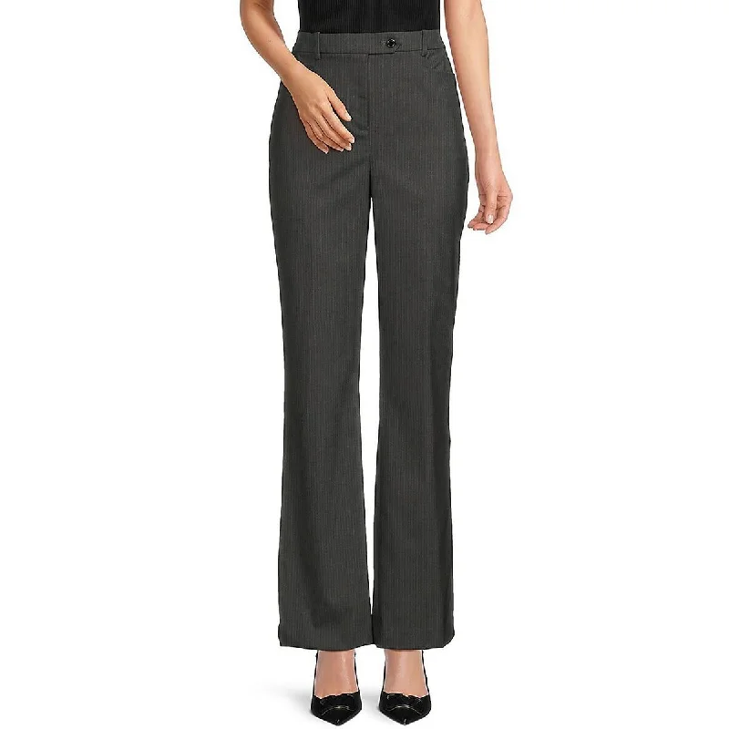 Calvin Klein Womens Pocket Straight Leg Trouser Pants Trousers Denim Distressed