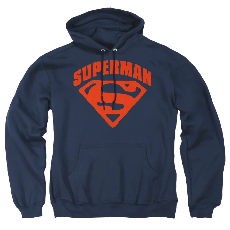 Superman Super Shield - Pullover Hoodie Angora Wool Cozy