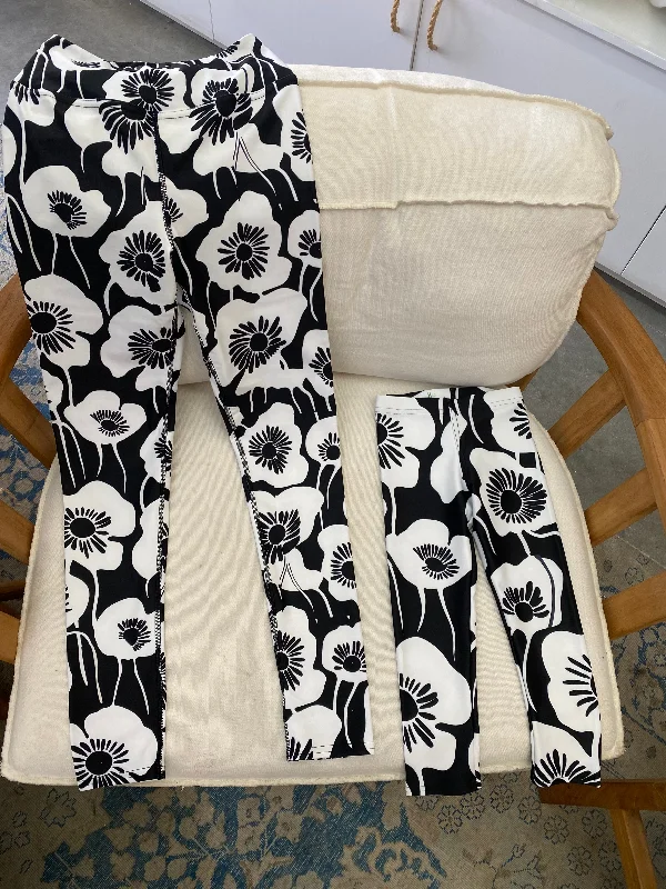 Mommy and Me ActiveWear Leggings-Poppy Fashionable Printed Legging Pants