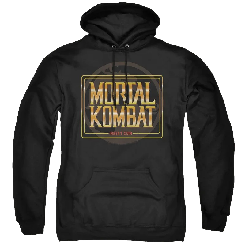 Mortal Kombat Insert Coin - Pullover Hoodie Peter Pan Collar