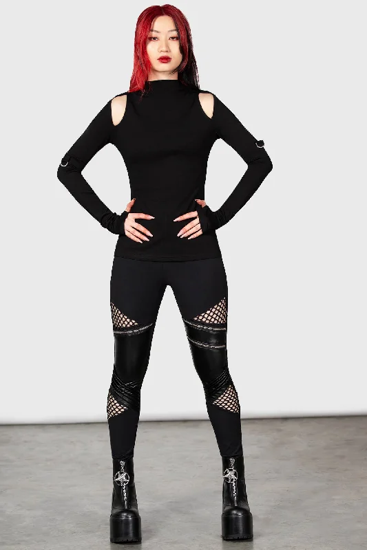 Neo Noir Leggings Comfortable Running Leggings