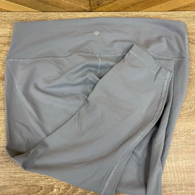 Lululemon - Women's Cropped Leggings: Light Grey-women-20 Cozy Fashion Leggings