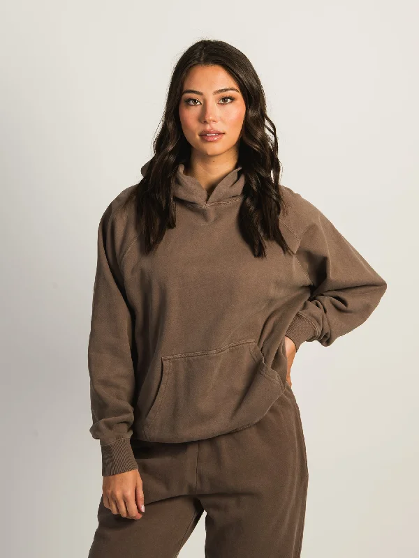 HARLOW CLOUD HOODIE - MUSHROOM Hoodie with Print Artistic Unique