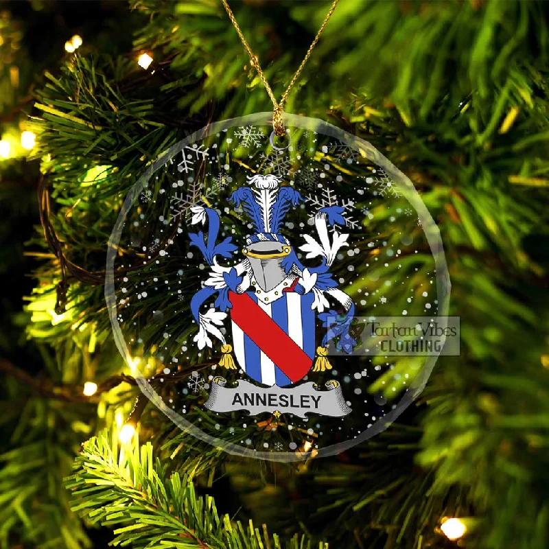 Annesley Irish Clan Christmas Glass Ornament with Coat of Arms Square Neck One-Shoulder Off-the-Shoulder Annesley Irish Clan Christmas Glass Ornament with Coat of Arms Square Neck One-Shoulder Off-the-Shoulder