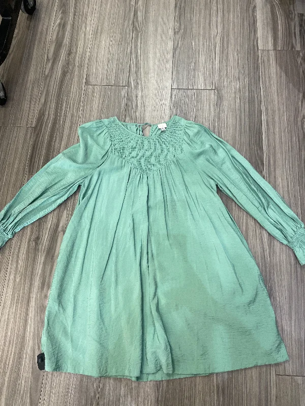 Dress Casual Midi By A New Day In Green, Size: S Trendy Boho Midi Dress