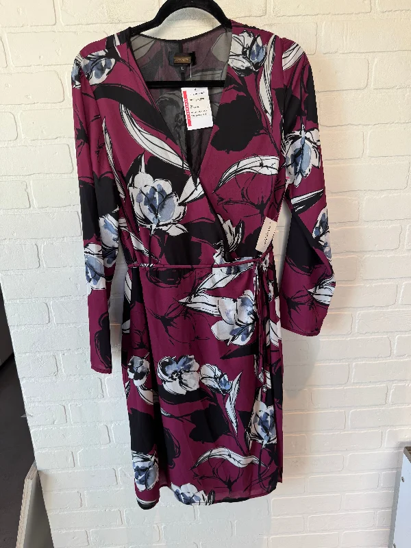Dress Casual Midi By Alexia Admor In Red, Size: L Stylish Satin Midi Dress
