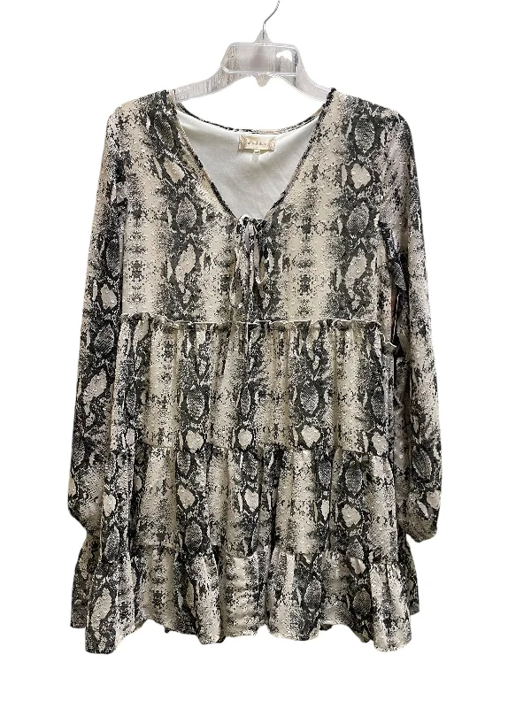 Dress Casual Midi By Altard State In Grey, Size: M Comfortable Stretch Midi Dress
