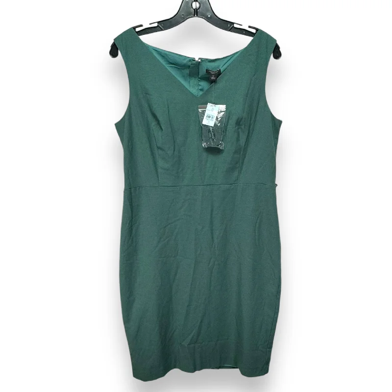 Dress Casual Midi By Ann Taylor In Green, Size: 12p Fashionable High-Low Midi Dress