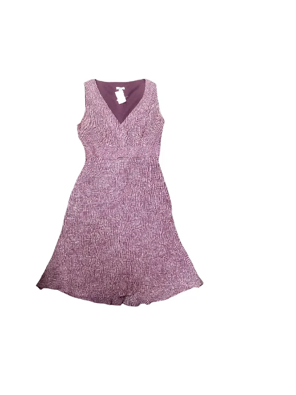 Dress Casual Midi By Ann Taylor In Purple, Size: 2 Stylish Vintage Midi Dress