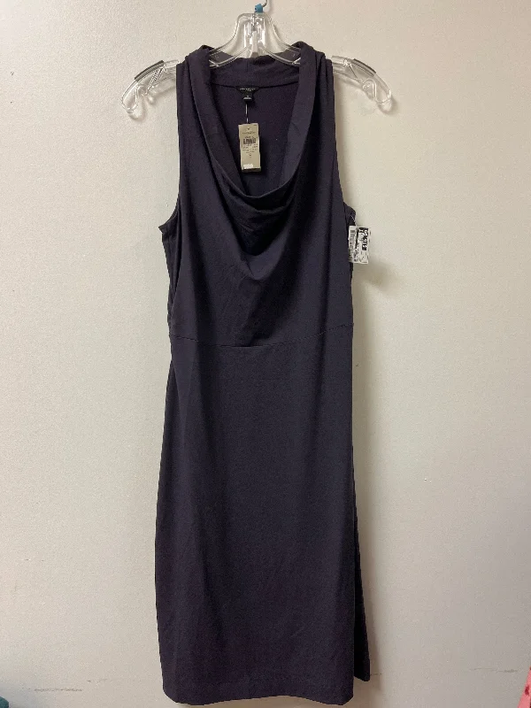 Dress Casual Midi By Ann Taylor In Purple, Size: S Elegant Satin Midi Dress