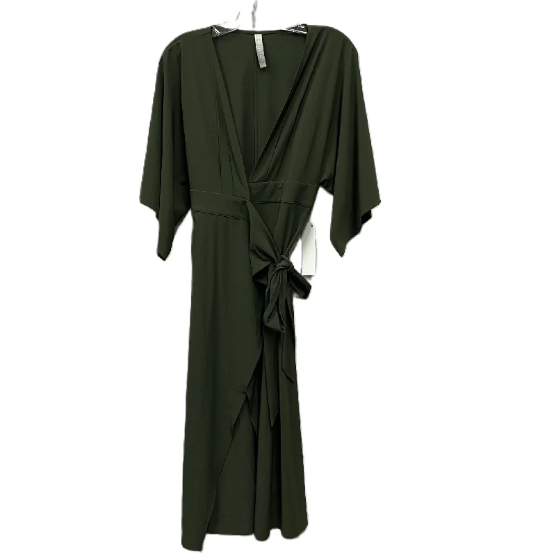 Dress Casual Midi By Athleta In Green, Size: M Stylish Cold Shoulder Midi Dress
