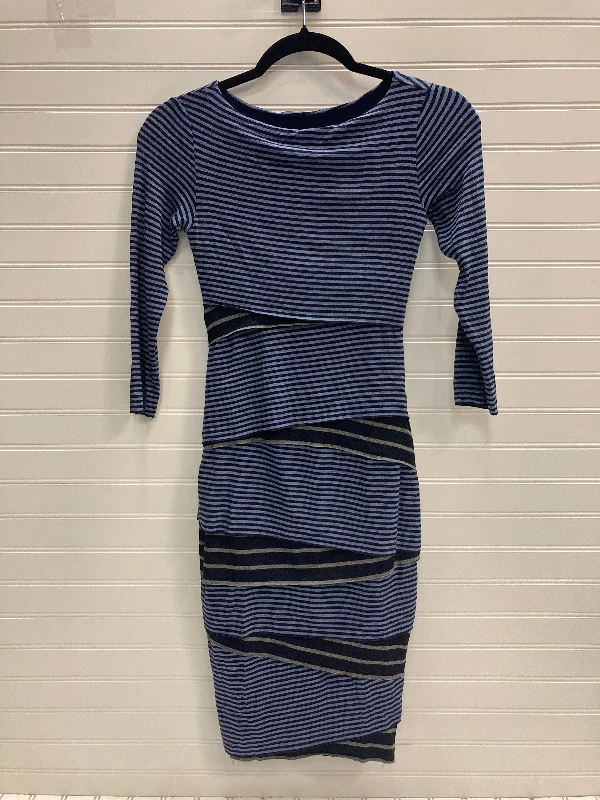 Dress Casual Midi By Bailey 44 In Striped Pattern, Size: Xs Elegant Floral Midi Dress Dress Casual Midi By Bailey 44 In Striped Pattern, Size: Xs Elegant Floral Midi Dress