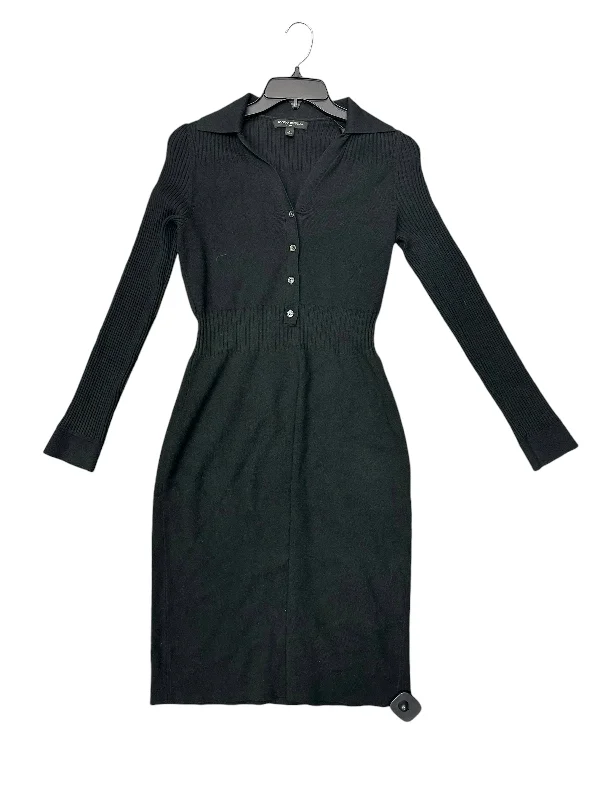 Dress Casual Midi By Banana Republic In Black, Size: 4 Stylish Long Sleeve Floral Midi Dress Dress Casual Midi By Banana Republic In Black, Size: 4 Stylish Long Sleeve Floral Midi Dress