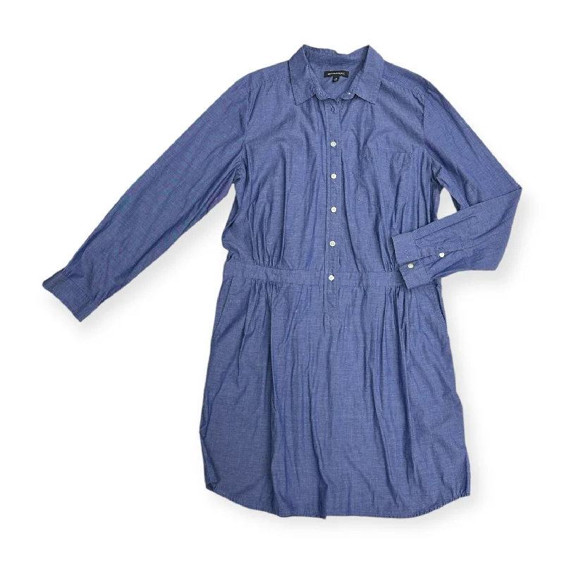 Dress Casual Midi By Banana Republic In Blue, Size: 16 Classic Black Midi Dress