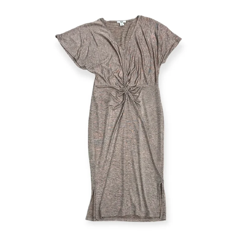 Dress Casual Midi By Bar Iii In Pink, Size: M Stylish Wraparound Midi Dress