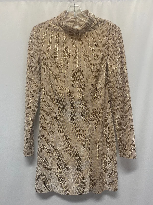 Dress Casual Midi By Blue Rain In Tan, Size: L Comfortable Ribbed Midi Dress