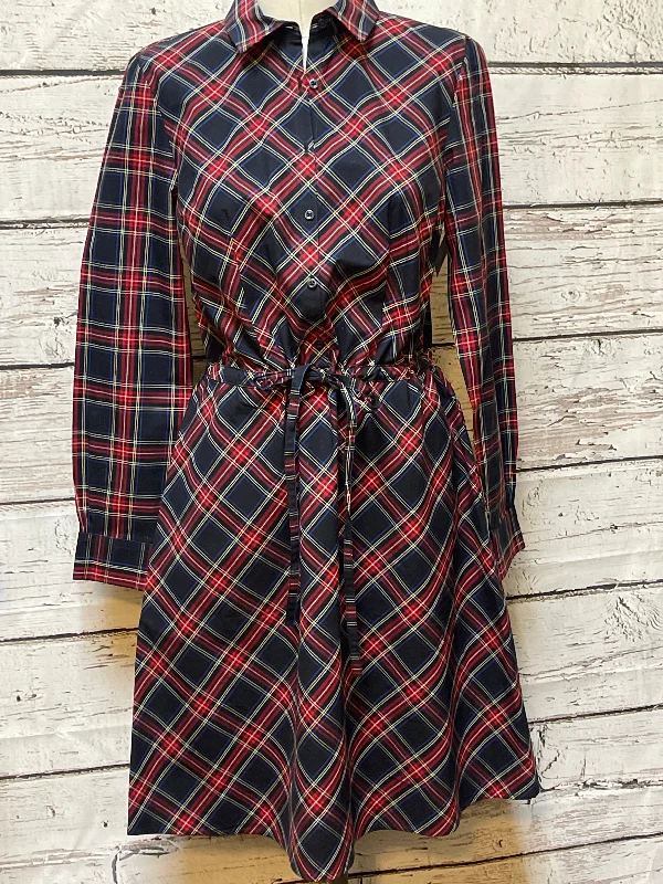 Dress Casual Midi By Brooks Brothers In Plaid Pattern, Size: S Comfortable Ribbed Midi Dress Dress Casual Midi By Brooks Brothers In Plaid Pattern, Size: S Comfortable Ribbed Midi Dress