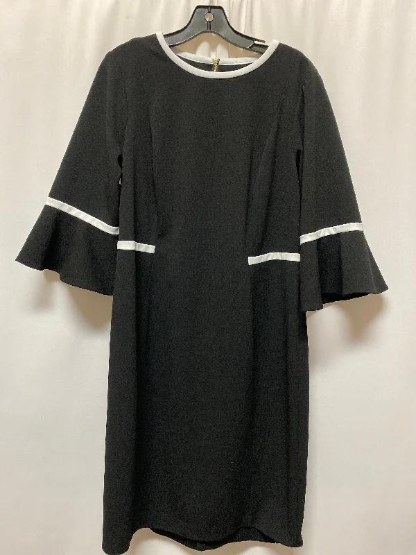 Dress Casual Midi By Calvin Klein In Black, Size: Xl Comfortable Stretch Midi Dress