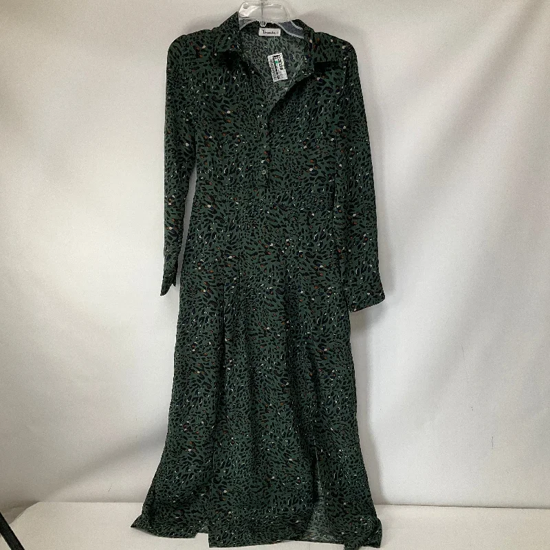 Dress Casual Midi By Cmc In Animal Print, Size: S Stylish High-Waisted Midi Dress