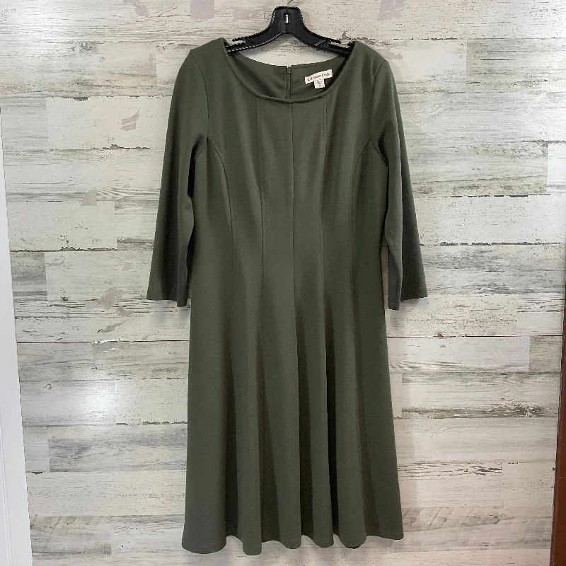 Dress Casual Midi By Coldwater Creek In Green, Size: M Trendy Ruched Side Midi Dress Dress Casual Midi By Coldwater Creek In Green, Size: M Trendy Ruched Side Midi Dress