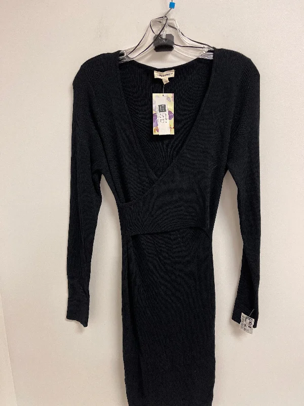 Dress Casual Midi By Ee Some In Black, Size: L Chic Lace Detail Midi Dress
