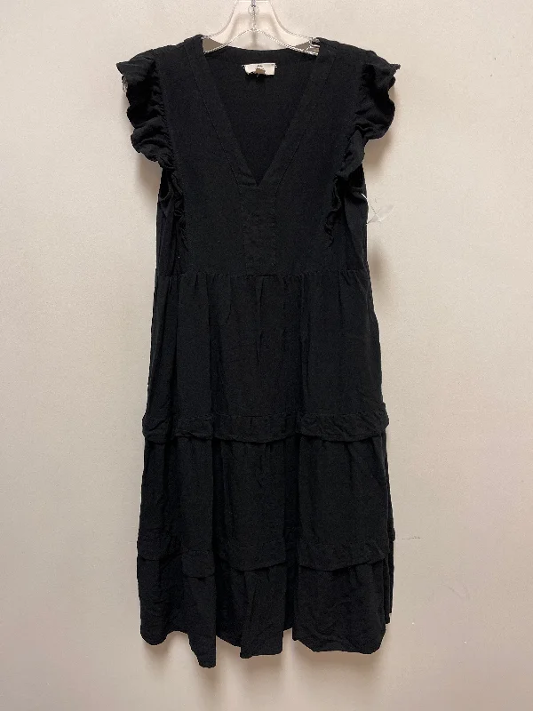 Dress Casual Midi By Entro In Black, Size: S Fashionable Skater Midi Dress