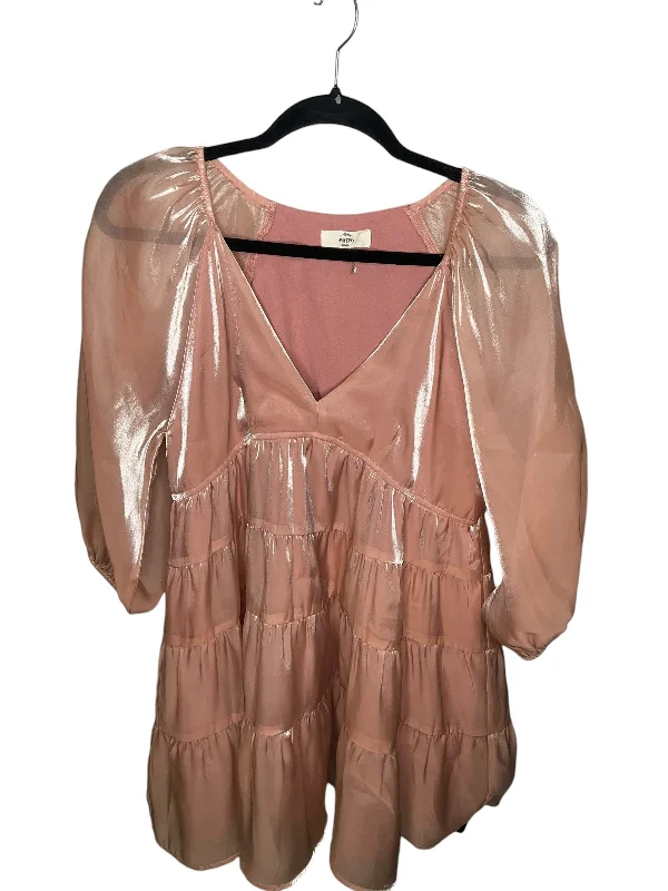 Dress Casual Midi By Entro In Pink, Size: M Comfortable Stretch Midi Dress