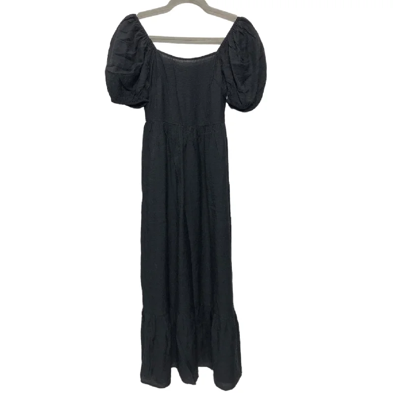 Dress Casual Midi By Express In Black, Size: Xs Elegant Floral Skirt Midi Dress