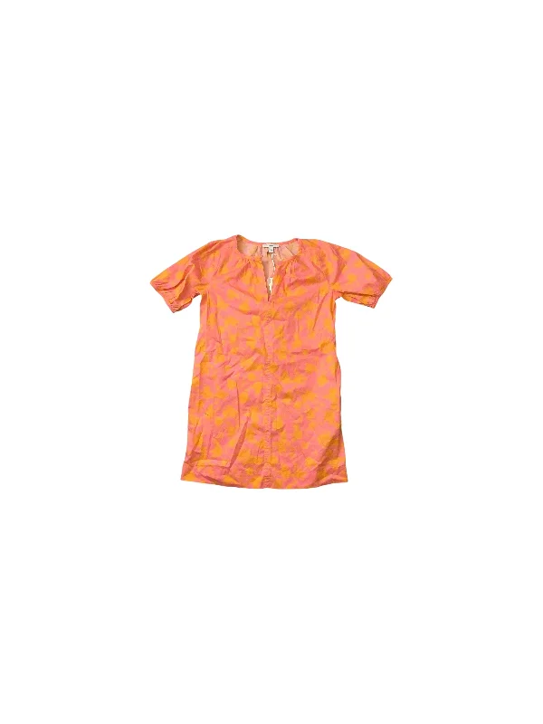 Dress Casual Midi By Free Assembly In Orange & Pink, Size: Xs Trendy Midi Dress with Belt Dress Casual Midi By Free Assembly In Orange & Pink, Size: Xs Trendy Midi Dress with Belt