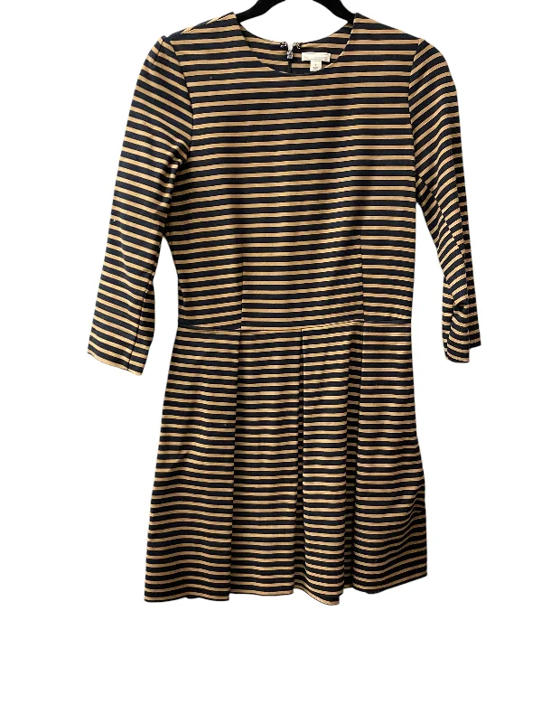 Dress Casual Midi By Gap In Striped Pattern, Size: 4 Comfortable Ruched Midi Dress