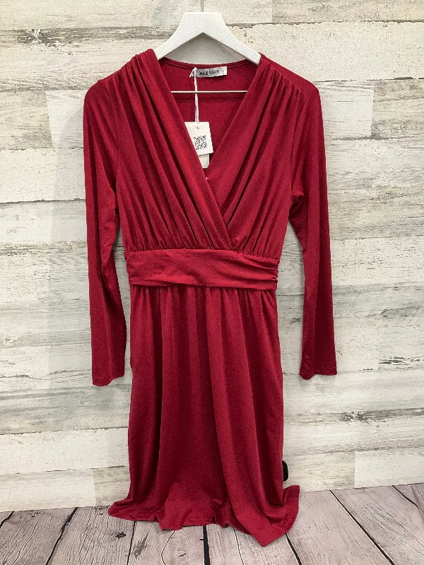 Dress Casual Midi By Grace Karin In Red, Size: S Comfortable Deep V Midi Dress