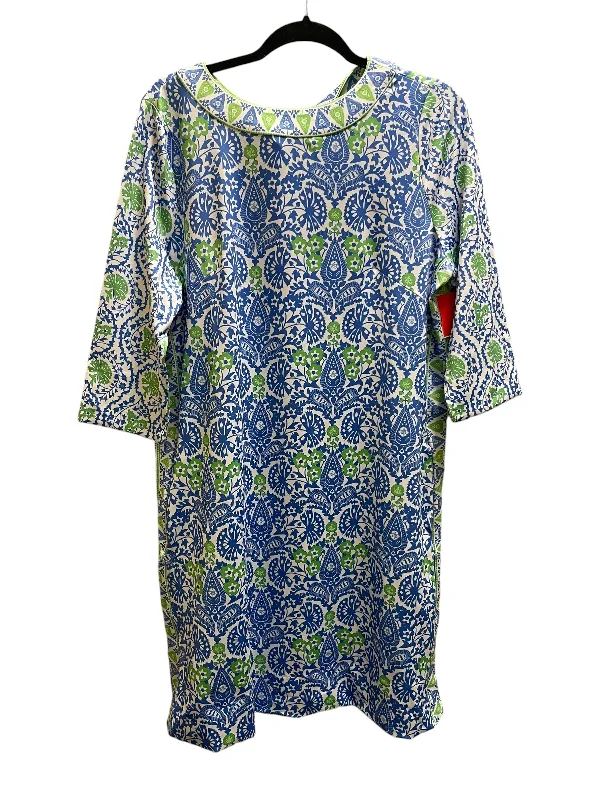 Dress Casual Midi By Gretchen Scott In Blue, Size: Xl Comfortable Denim Midi Dress