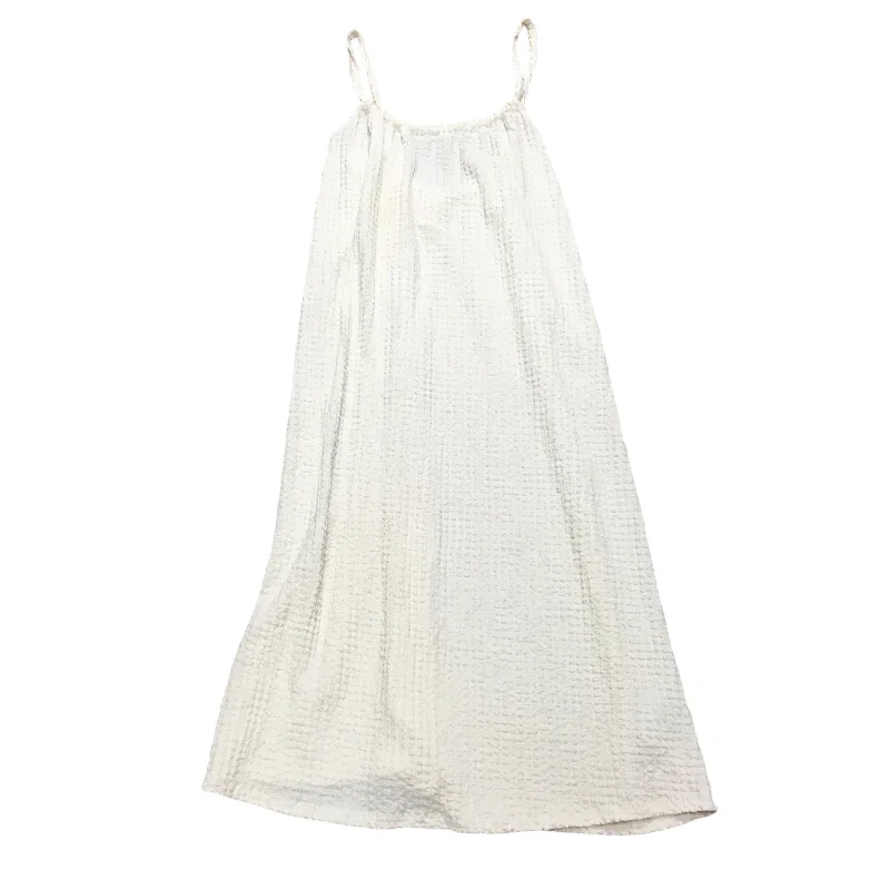 Dress Casual Midi By H&m In Cream, Size: S Elegant Pleated Detail Midi Dress