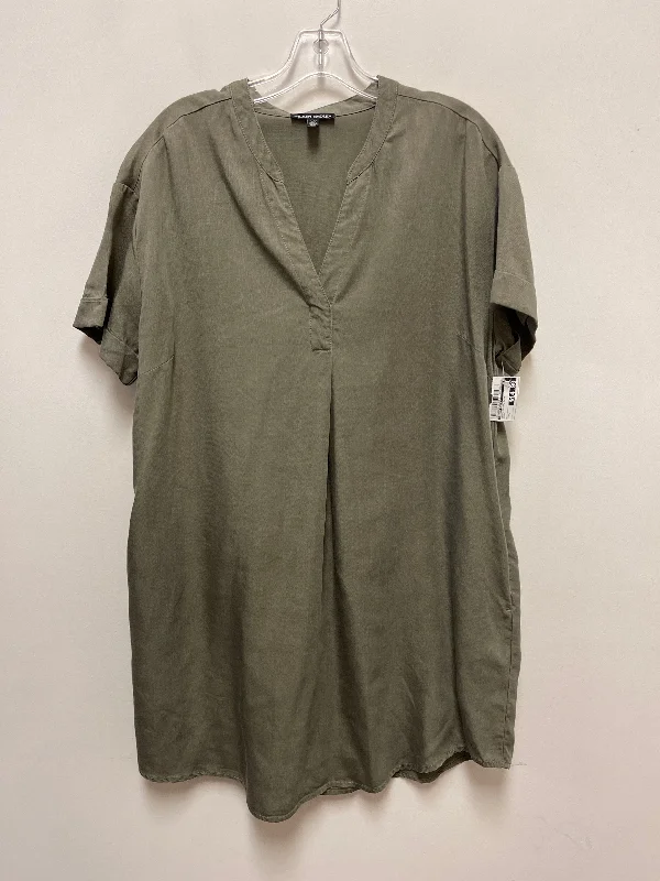 Dress Casual Midi By Hilary Radley In Green, Size: L Stylish Pleated Skirt Midi Dress Dress Casual Midi By Hilary Radley In Green, Size: L Stylish Pleated Skirt Midi Dress