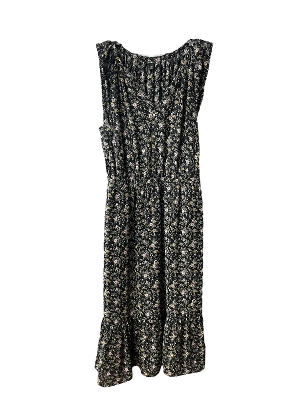 Dress Casual Midi By J. Crew In Black, Size: Xs Comfortable Lace-Up Midi Dress