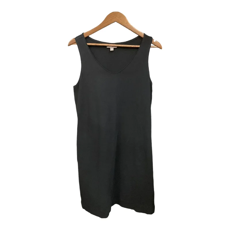 Dress Casual Midi By J. Jill In Black, Size: M Trendy Flared Sleeve Midi Dress