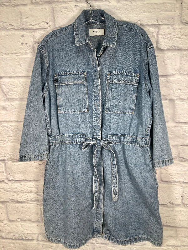 Dress Casual Midi By Kancan In Blue, Size: L Fashionable Casual Midi Dress