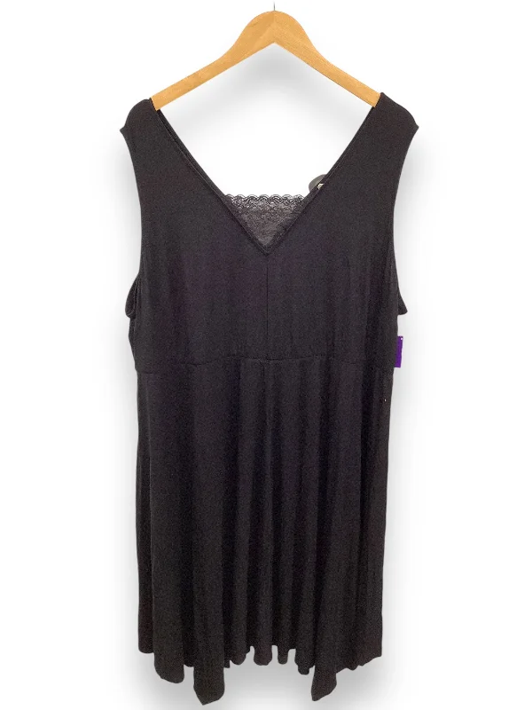 Dress Casual Midi By Lane Bryant In Black, Size: Xxl Trendy Tiered Hem Midi Dress