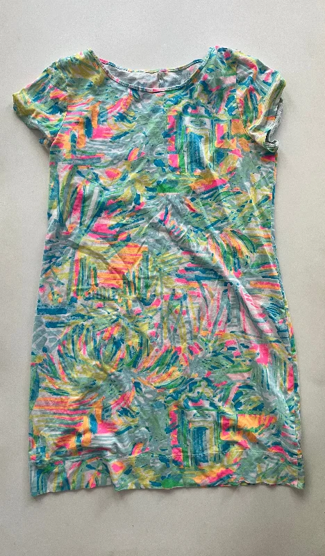 Dress Casual Midi By Lilly Pulitzer In Multi-colored, Size: M Comfortable Stretch Midi Dress Dress Casual Midi By Lilly Pulitzer In Multi-colored, Size: M Comfortable Stretch Midi Dress