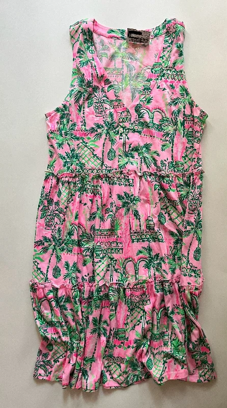 Dress Casual Midi By Lilly Pulitzer In Pink, Size: S Comfortable Denim Midi Dress
