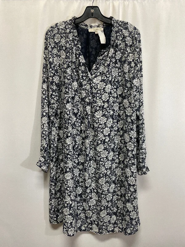 Dress Casual Midi By Loft In Blue, Size: L Stylish Color Block Midi Dress