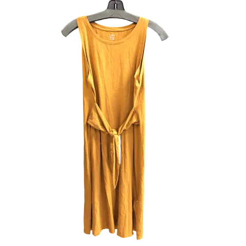 Dress Casual Midi By Loft In Tan, Size: S Classic Black Midi Dress
