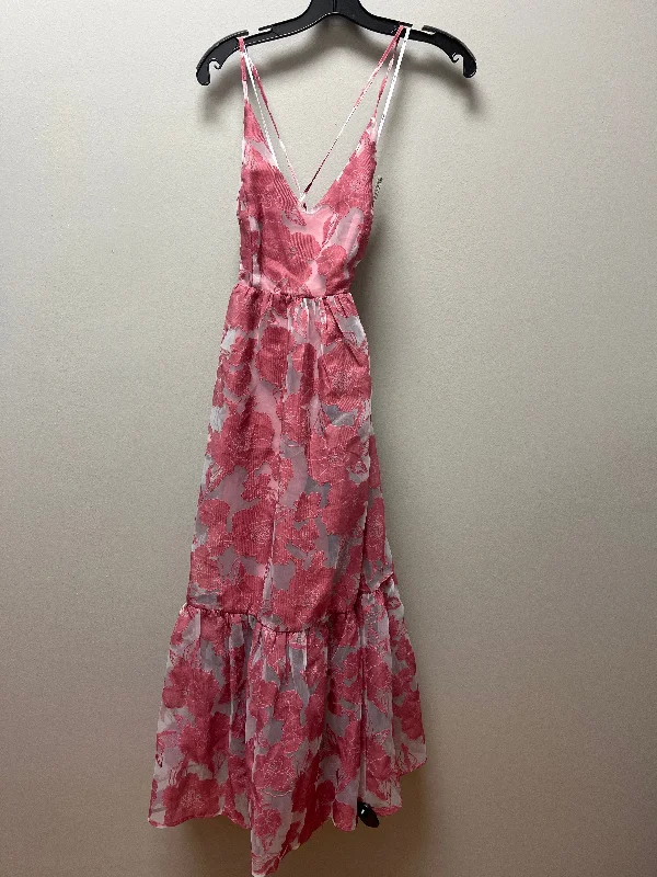 Dress Casual Midi By Lulus In Pink, Size: S Fashionable Wide Leg Midi Dress