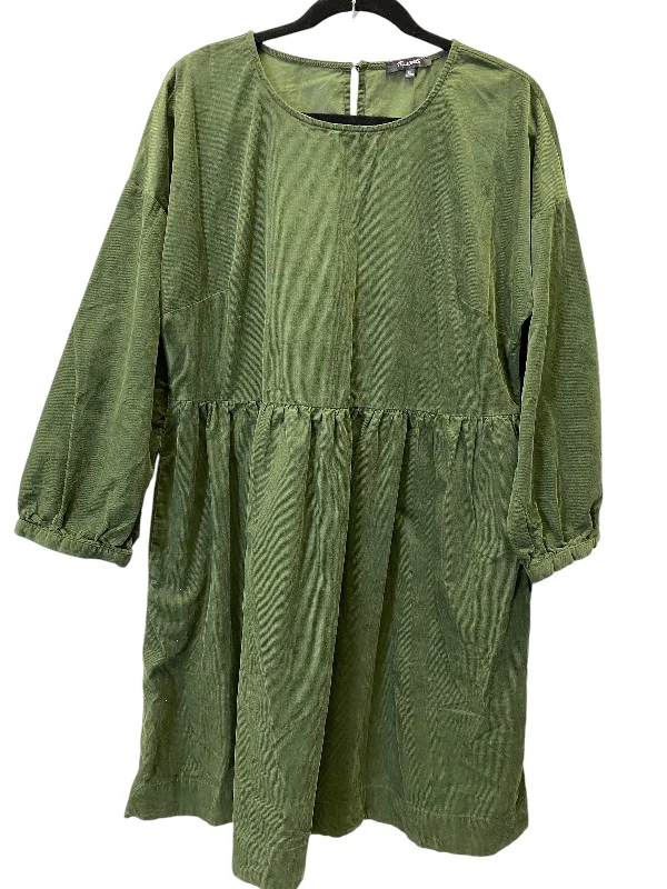 Dress Casual Midi By Madewell In Green, Size: Xl Trendy Shift Midi Dress