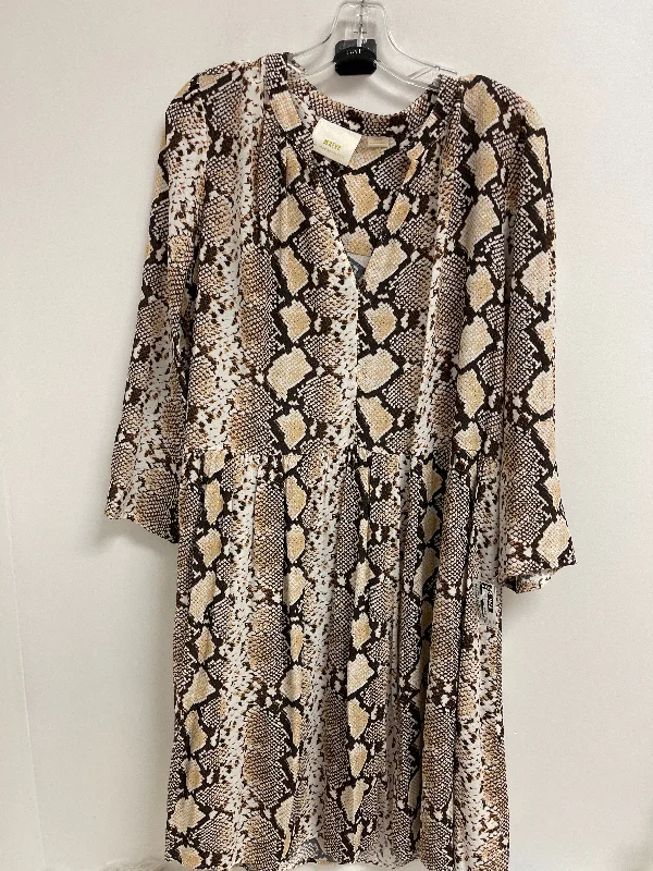 Dress Casual Midi By Maeve In Animal Print, Size: Xl Comfortable Casual Midi Dress