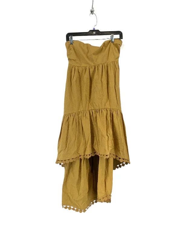 Dress Casual Midi By Maeve In Brown, Size: 16w Trendy Smocked Detail Midi Dress
