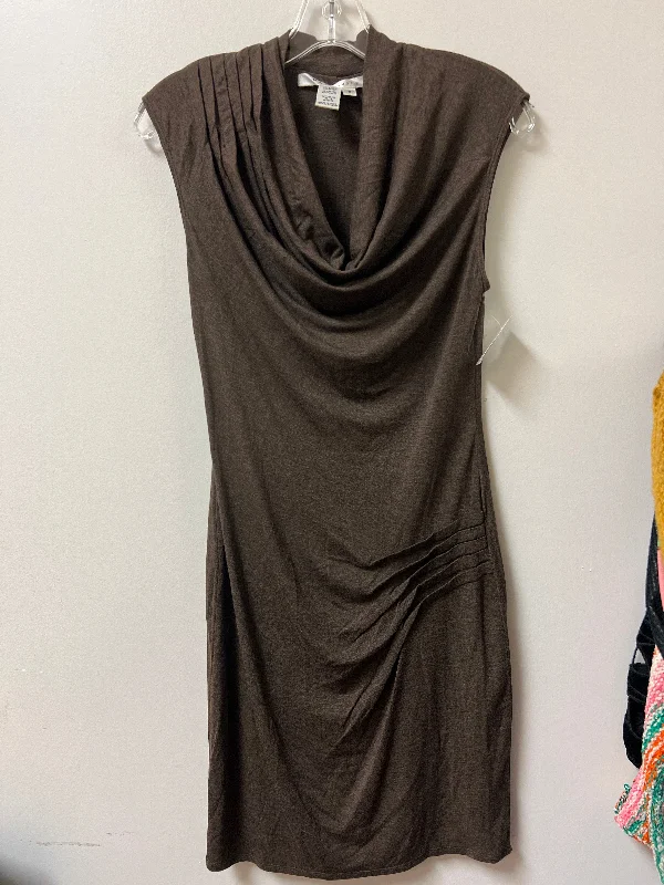Dress Casual Midi By Max Studio In Brown, Size: S Elegant Sleeveless Midi Dress