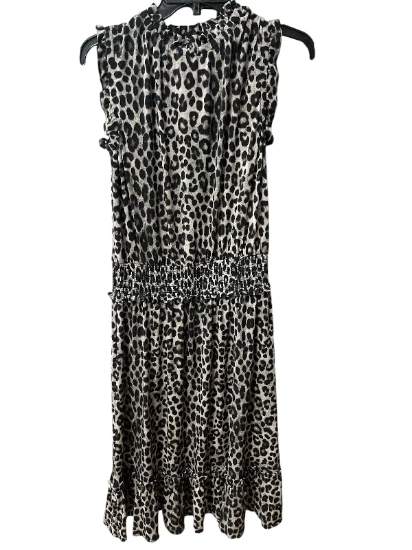 Dress Casual Midi By Michael By Michael Kors In Animal Print, Size: M Trendy Shift Midi Dress Dress Casual Midi By Michael By Michael Kors In Animal Print, Size: M Trendy Shift Midi Dress