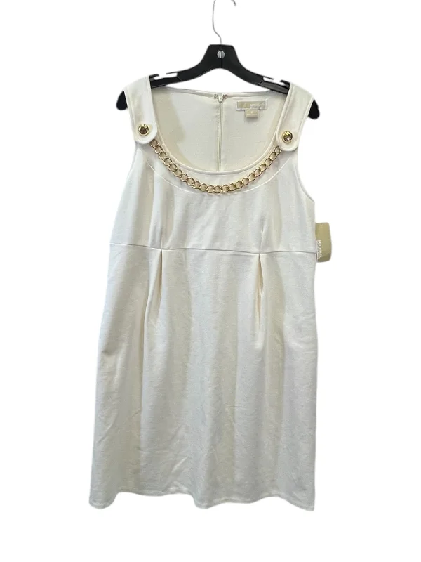 Dress Casual Midi By Michael By Michael Kors In Cream, Size: M Elegant Satin Slip Midi Dress Dress Casual Midi By Michael By Michael Kors In Cream, Size: M Elegant Satin Slip Midi Dress